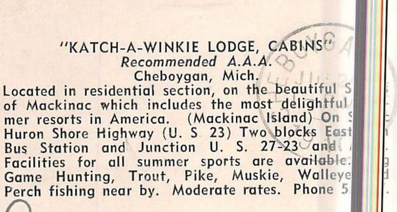 Katch-A-Winkie Lodge, Cabins - Vintage Postcard (newer photo)